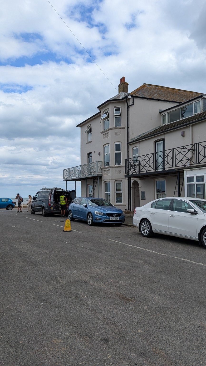 Window cleaning van setup for managed flats in Southwold